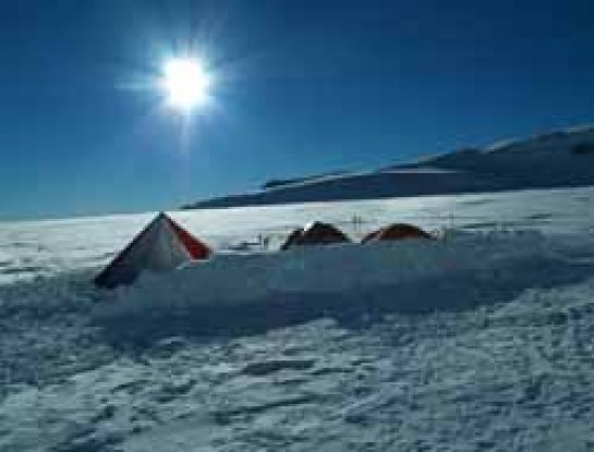 Josu Feijoo en el Vinson Massif