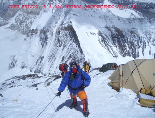 Josu Feijoo en el Everest