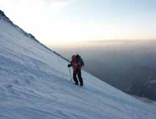 Josu Feijoo en el Elbrus