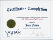 Certificado Nastar