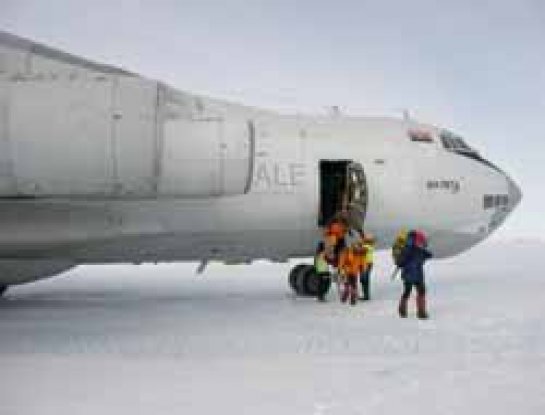 Josu Feijoo en el Vinson Massif