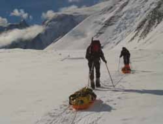 Josu Feijoo en el Vinson Massif