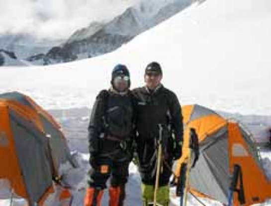 Josu Feijoo en el Vinson Massif