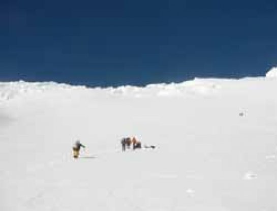 Josu Feijoo en el Vinson Massif