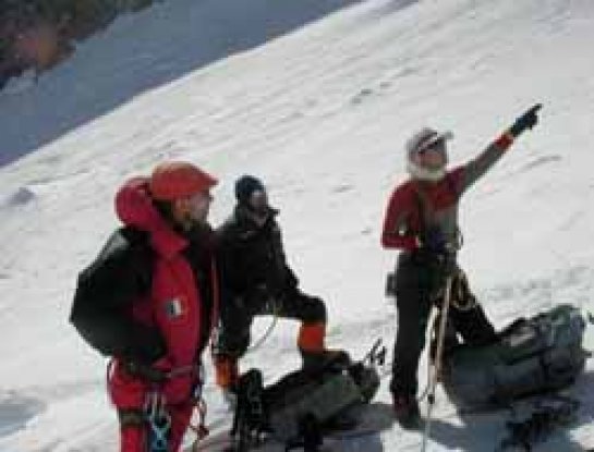 Josu Feijoo en el Vinson Massif