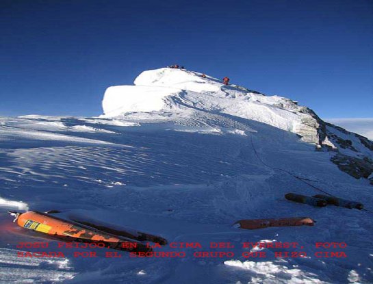 Josu Feijoo en el Everest