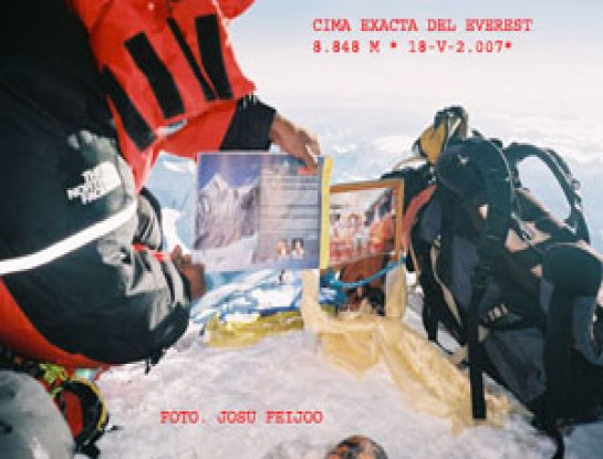 Josu Feijoo en el Everest