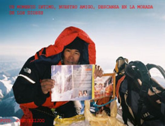 Josu Feijoo en el Everest