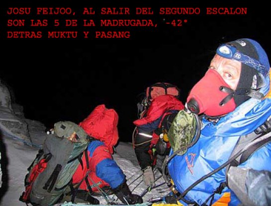 Josu Feijoo en el Everest