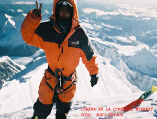 Josu Feijoo en el Everest