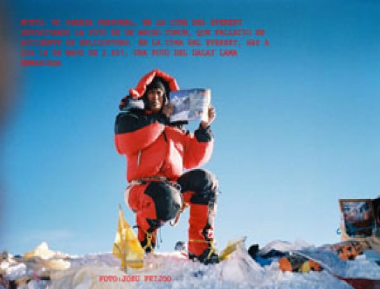 Josu Feijoo en el Everest