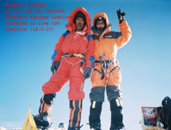 Josu Feijoo en el Everest