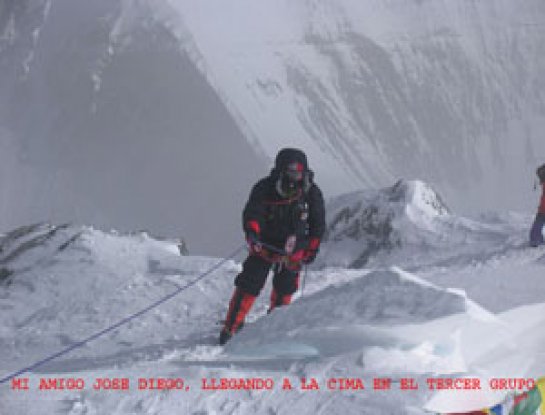 Josu Feijoo en el Everest