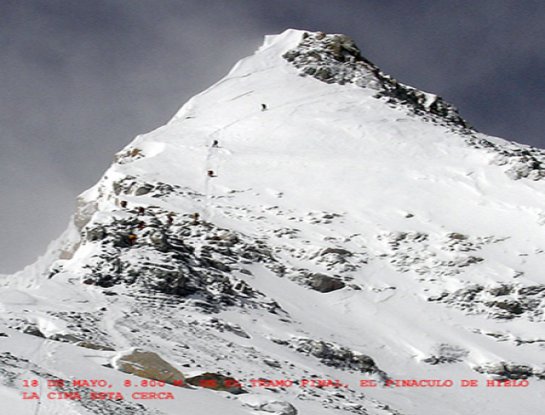 Josu Feijoo en el Everest