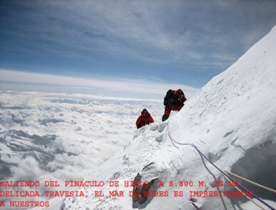 Josu Feijoo en el Everest