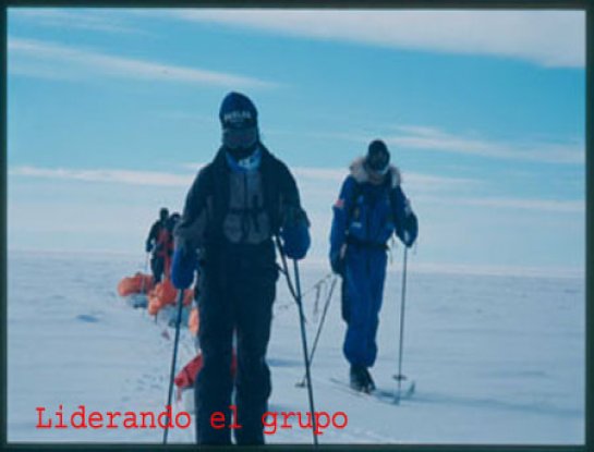 Josu Feijoo en el Polo Sur