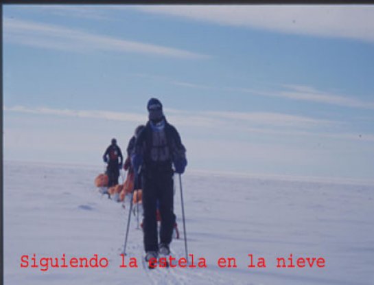 Josu Feijoo en el Polo Sur