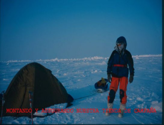 Josu Feijoo en el Polo Norte