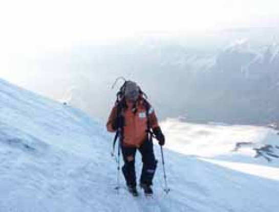 Josu Feijoo en el Elbrus