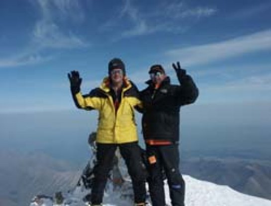 Josu Feijoo en el Elbrus