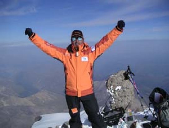 Josu Feijoo en el Elbrus