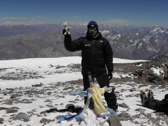 Josu Feijoo, cima Aconcagua